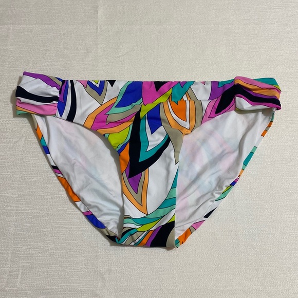 TRINA TURK Women's Side Shirred Hipster Bikini Bottom Size 8 - Picture 3 of 6